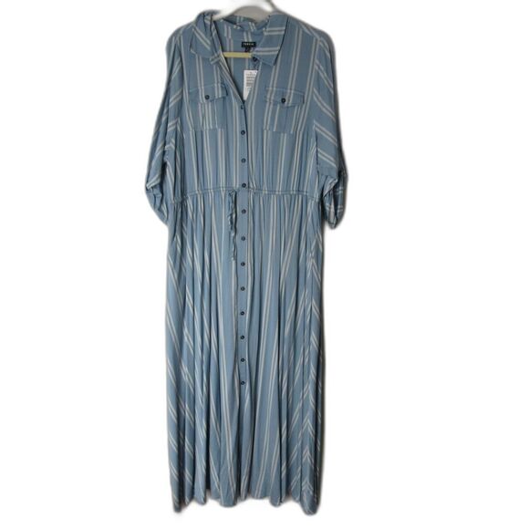 Torrid Maxi Dress Size 2 Challis Shirt dress - Picture 1 of 4